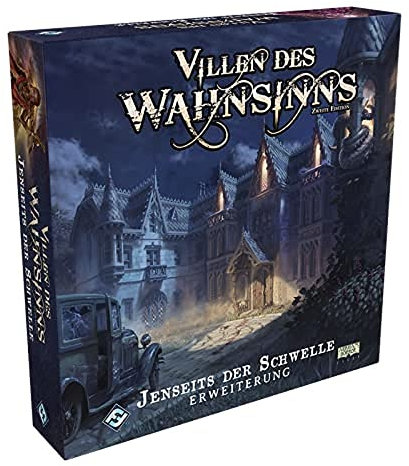 Fantasy Flight Games, Villen des Wahnsinns 2. Edition – Jenseits der Schwelle, Erweiterung, Expertenspiel, Dungeon Crawler, 1-5 Spieler, Ab 14+ Jahren, 120+ Minuten, Deutsch
