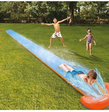 Trade Shop Traesio Scivolo Acquatico da Giardino Pista Rampa Lancio e Spruzzo 1 Posto, 5.49 mt