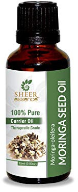 Moringa Seed Oil -(Moringa-Oleifera)- Carrier Oil 100% Pure Natural Undiluted Uncut Therapeutic Grade Oil 1.69 Fl.OZ