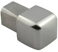 Quadrat Edelstahlschiene Fliesenprofil Fliesenschiene Edelstahl V2A L250cm 11mm Ausseneck glänzend