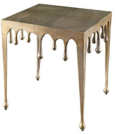 Riess Ambiente Extravaganter Couchtisch Liquid LINE L 46cm Gold Tropfen-Design Wohnzimmertisch Tisch