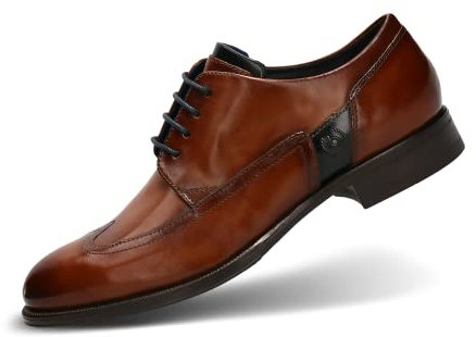bugatti Marillo, Cordones Hombre, coñac, 43 EU
