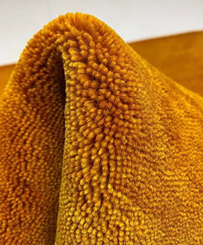 Gabbeh Gold Teppich 170x240 cm Handgewebt 100% Wolle Lori Compatible with Buff Debbich WR138