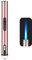 ibforcty Briquet torche rechargeable au butane avec fenêtre visible, briquet à bougie coupe-vent pour barbecue, camping, cuisinière, plaque de cuisson, cadeaux pour homme (gaz non inclus) (rose)