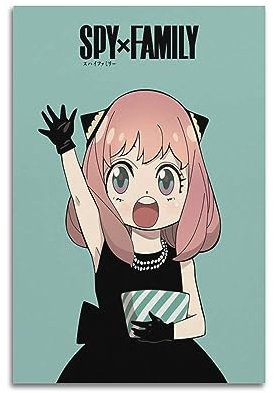 VZRSQZK Anime Manga Spy X Family Anya Poster, dekoratives Gemälde, Leinwand, Wandposter und Kunstdruck, modernes Familienschlafzimmer-Dekor-Poster, 20 x 30 cm