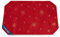 TEXMAXX® Platzset Weihnachten - 30 x 45 cm / Platzdeckchen Weihnachten abwaschbar / Tischset abwaschbar / Weihnachten Tischdeko / Platzdeckchen Stoff / Weihnachten Tischset Rot / Gold