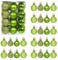 GOOTRADES Set mit 24 bruchsicheren Mini-Weihnachtskugeln, Baumschmuck, Party-Dekoration, 3 cm (grün)