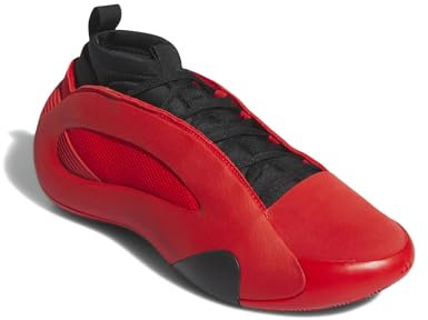 adidas Unisex-Erwachsene Harden Volume 8 Basketball-Sneaker, Rot/Schwarz/Silber-Metallic