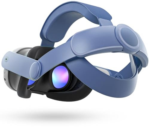 Straps Kompatibel für Quest 3S für Quest 3 Kopfgurt für Quest 3S für Quest 3 Elite Straps Bequeme VR Zubehör Elite Straps - Elementar Blau