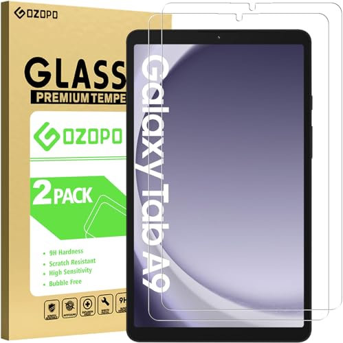 GOZOPO Screen Protectors for Samsung Galaxy Tab A9 (8.7) 2023, HD Clear Tempered Glass Film - 2 Pack