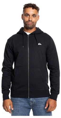 Quiksilver Men's Basic Hood Zip Young Men Sweatshirt, Black, L