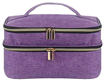 Naqqios Cestas de Costura, Kit de Costura Impermeable Organizador de Manualidades, Bolsa de Costura portátil con múltiples Bolsillos, Organizador de Caja de Costura con Cremallera bidireccional