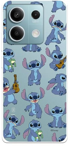 Funda para Xiaomi Redmi Note 13 Pro 5G - Poco X6 Oficial de Lilo & Stitch Patron Transparente para Proteger tu móvil. Carcasa para Xiaomi de Silicona Flexible con Licencia Oficial de Disney