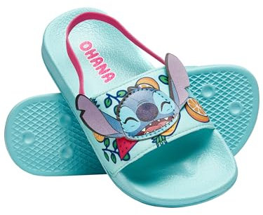 Disney Sandalen Für Mädchen | Stitch Schuhe | Flip Flops Mädchen | Offizielles Merchandise | Blau | 29
