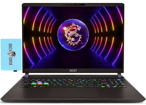 MSI Vector GP68 HX Gaming & Entertainment Laptop (Intel i9-13980HX 24-Core, 32GB DDR5 5600MHz RAM, 2TB SSD, GeForce RTX 4090, 16.0 240 Hz Wide QXGA (2560x1600), Win 11 Home) with Dockztorm Hub