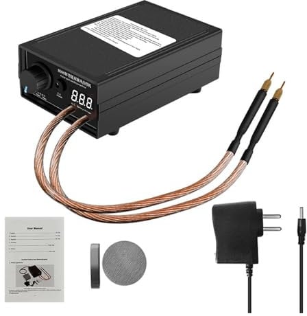 Rainorning 8000W Dual Pulse Spot Welding Machine, 18650 Li-Battery Cellphone Battery 0.1-0.3mm Nickel Sheet DIY Welding Digital Spot Welder (Automatic Type)