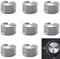 BD-Herego Manopole per Forni, 6mm Copertura Pomello Accessori di Ricambio, 8Pz Universale Manopole Gas, per Cucina Stufa Gas, Piano Cottura, Forno