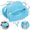 Sac Lavage Chaussures à Machine à Laver 2 pièces sac chaussures machine à laver sac de lavage réutilisable chaussures machine à laver sac à chaussures multi sac à linge (bleu)