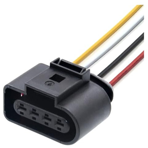 JUANZD Connecteur étanche automobile, 1 à 50 jeux de 4 broches, prise de faisceau de câbles de bobine d'allumage 8K0973724(With line 15cm,20 sets)