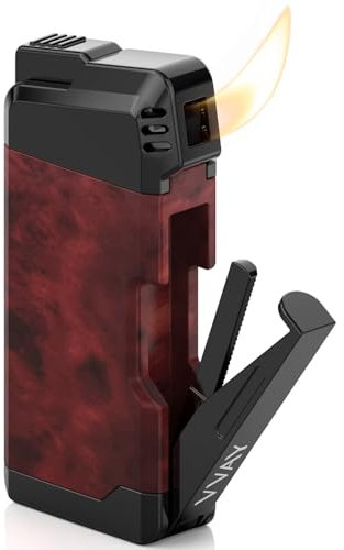 VVAY Briquet pour Pipe à Tabac, Flamme Douce (Gaz Non Inclus)