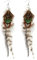 Feder-Ohrringe Für Frauen, Böhmische Feder Ohrringe, Frauen feder-anhänger ohrringe, Leichte Feder-Ohrringe, Long Feather Fringe Earrings für Frauen und Mädchen, Vintage-Ohrringe
