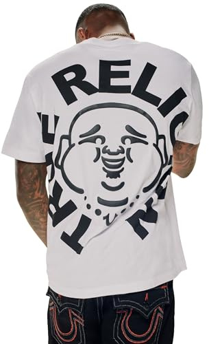 True Religion Men’s Short Sleeve Buddha Face Tee – Men's T-Shirts, Graphic Tees for Men