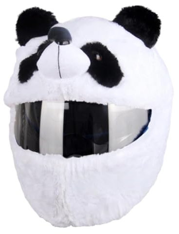 LZYWOD Helmschutz, Kopfbedeckung, lustiges Cartoon-Tier, flauschiges Plüsch-Set für Motorrad, schützend, trendig, Full-Face-Case, lustig, lustig, Dekoration, Zubehör, Zubehör