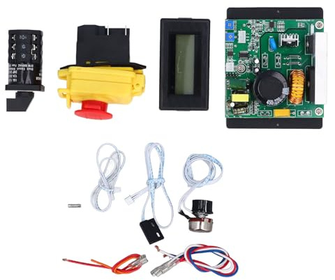 Mini Drehmaschine Motorsteuerungssystem mit Digitalanzeige Überlastschutz für Mini Drehbissen Motor 250V 18a