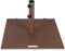 RELAX4LIFE Pied de Parasol Lourd en Métal 22,5 KG pour Poteaux φ40/50 MM, Pied Parasol roulettes avec 2 Boutons de Serrage & Poignée de Transport, 60x60 CM pour Terrasse Jardin Patio