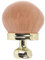 Luxury Kabuki Makeup Brush, Rose Gold Handle, 8.8 cm Wide Soft Bristles for Foundation and Body Makeup (Golden)