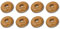 Marco Paul 8 Pack Radiator Pipe Covers Wooden 15mm Pipe Covers 4.5cm Wide Floor Rings for Radiator Pipes Easy to Install Snap On Oak Pipe Collars 15mm