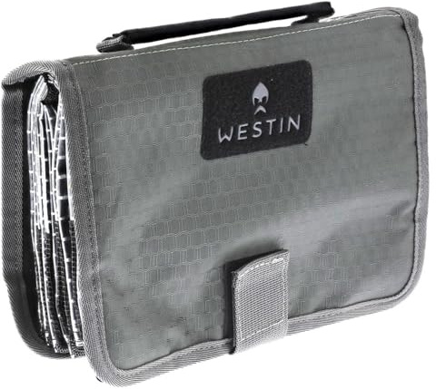 Westin W4 Spinnerbait Wallet XL Titanium Black - Angeltasche für Spinnerbaits, Kunstködertasche, Tasche
