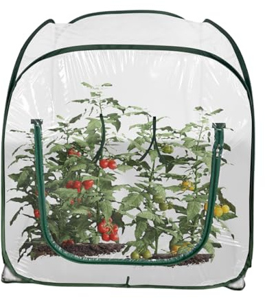 Serre per esterni – PVC, serre, mini tenda per piante, antigelo | Copertura trasparente per piante per il freddo, serra da esterno per cortile, terrazza, balcone, vaso di fiori