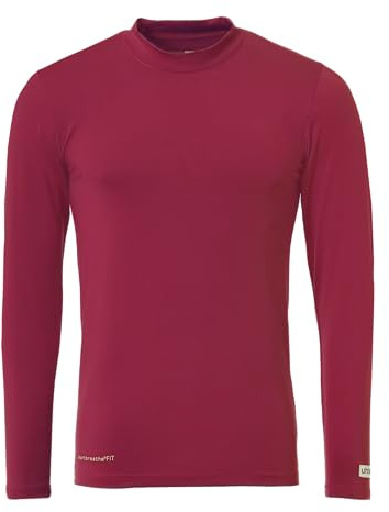 uhlsport Distinction Colors Baselayer – Langarm Funktionsshirt Herren Damen – anliegendes Sport Unterhemd, Baselayer für Fußball, Training und Running