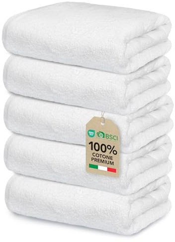 Ôhm Seiftücher 30x30 cm Baumwolle Weiß 5er-Set | Weiche Textur trocknet das Gesicht schonend, ohne zu reizen – ideal nach dem Abschminken oder zur Gesichtspflege