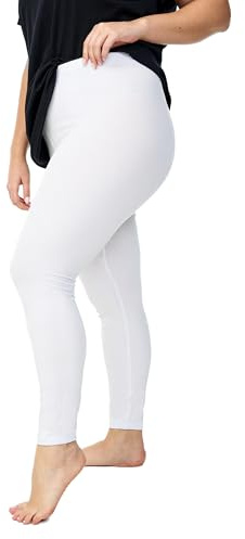 Zizzi Große Größen Damen Viskoseleggings Gr Gr XL Bright White