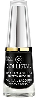 Collistar Öl-Nagellack, Spiegeleffekt, n.313 Schwarz, Nagellack mit restrukturierenden und pflegenden Ölen, intensive, lang anhaltende Farbe, glänzendes Finish, mit Argan- und Jojobaöl, 6 ml
