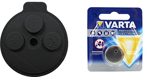 Smart Autoschlüssel Tastenfeld Gummi Pad Erstaz 450 451 Fortwo Forfour +Batterie
