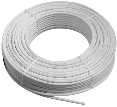 Water Underfloor Heating Plastic Composite Pipe 16x2mm Barrier Pipe Pert Al Pert Tubing Oxygen Barrier Pipe Multilayer with Aluminium Core Freely Bendable 50m,100m,150m,200m Roll (100M)