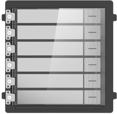 Hikvision DS-KD-KK/S・Namensschild-Einheit・Schwarz・Transparent・Hikvision・Oberfläche・IK07・IP65 (305302236)