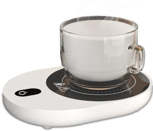 Kuiloapt 50W Coffee Mug Warmer for Desk (Up to 212℉), 5 Temperature Levels & 1-12H Timing Auto Shut Off Cup Warmer for Warming & Heating Coffee, Milk, Tea, Hot Chocolate, etc.(No Cup)