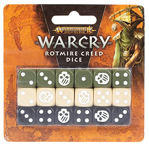 Games Workshop - Warcry: Rotmire Creed (Maggotkin of Nurgle) Dice
