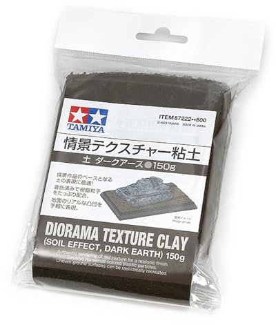 TAMIYA 87222 Spachtelm. Lehmboden/Erde DKL. 150g Dio. - Modellbau, Diorama, Modellbauzubehör, Plastik Modellbau, Zubehör für den Modellbau
