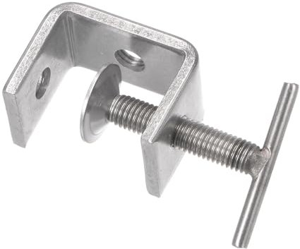 CoCud C-Clamp, 40mm Jaw Opening Width, Stainless Steel I Shaped Design Clamp - (Applications: for Woodworking Metalworking Assembly Construction)