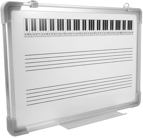 Operitacx Musik-whiteboard Für Unterricht Abwischbares Doppelseitiges Staff Whiteboard Für Musikschulen Und Zuhause Mit Marker Und Radierer Praktisches Lehrmittel Für Musiknoten
