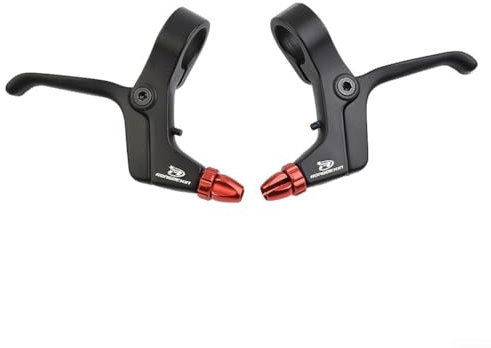 für 1 Paar leichter Bremshebel, Aluminiumlegierung, Bremshebel für Mountainbike, Kinderrad, , Rot