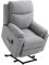 HOMCOM elektrischer Aufstehsessel Sessel mit Aufstehhilfe für Senior Relaxsessel TV Sessel mit schlaffunktion und aufstehhilfe Fernsehsessel Liegefunktion Leinen-Touch Grau 83 x 89 x 102 cm