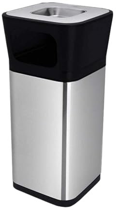 Cendrier Exterieur, Poubelle D'extérieur 20L Poubelle D'extérieur En Acier Inoxydable Poubelles Commerciales Avec Cendriers Poubelle Poubelle Cendrier Exterieur