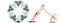 9ct Rose Gold on 925 Sterling Silver Emerald & CZ Large Cluster Stud Earrings Ladies Girls