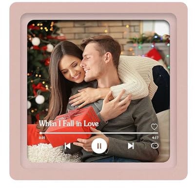Custom Music Album Fridge Magnet, Built-in Music Can Play Songs, Personalized Picture Magnets for Refrigerator,Unique Customizable Magnet for Refrigerator, for Couples